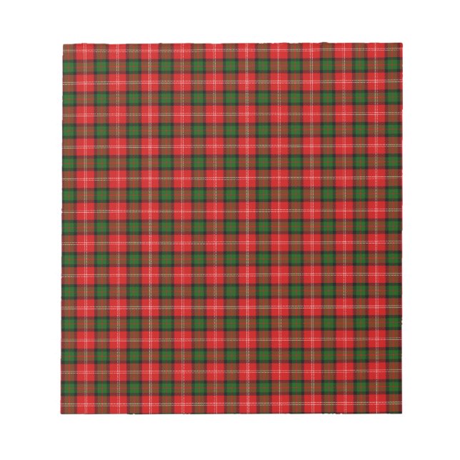 MacKintosh Tartan Notizblock (Vorderseite)
