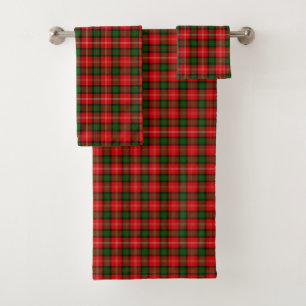 MacKintosh Tartan rot kariert Badhandtuch Set