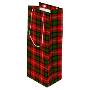 MacKintosh Tartan rot kariert Geschenktüte Für Weinflaschen