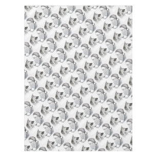 Macksie-and-Santa-LARGE Tischdecke