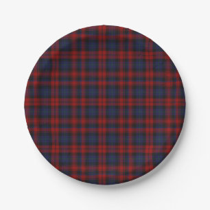 MacLachlan Clan Tartan Karierte Papierplatte Pappteller