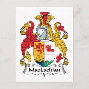 MacLachlan-Familienwappen Postkarte