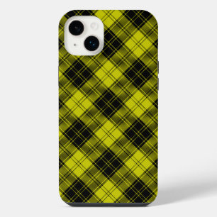 MacLachlan-Tartan gelb-schwarzes Karo iPhone 14 Plus Hülle
