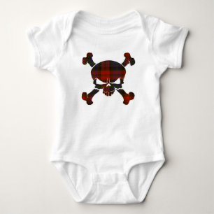 MacLachlan Tartan-Schädel keine Fahne Baby Strampler
