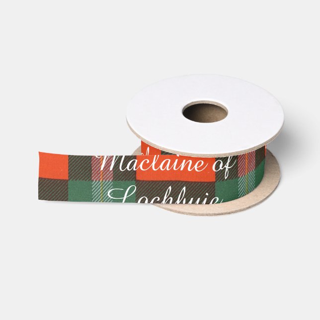 Maclaine Lochbuie Clan karierten schottischen Satinband (Spule)