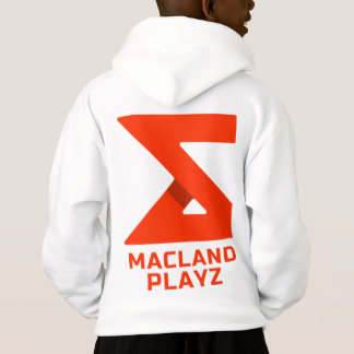Macland Playz Offiziell Merch Unisex White Hoodie
