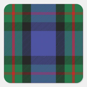 MacLaren Clan Tartan Quadratischer Aufkleber