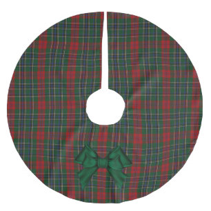 MacLean-Tartan-Baumschürze Polyester Weihnachtsbaumdecke