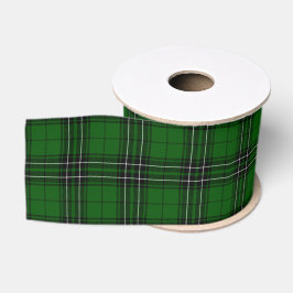 MacLean Tartan Green und Black Kariert Ripsband