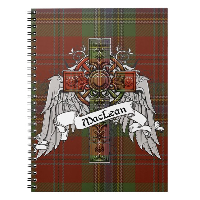 MacLean Tartan-Kreuz Notizblock (Vorderseite)