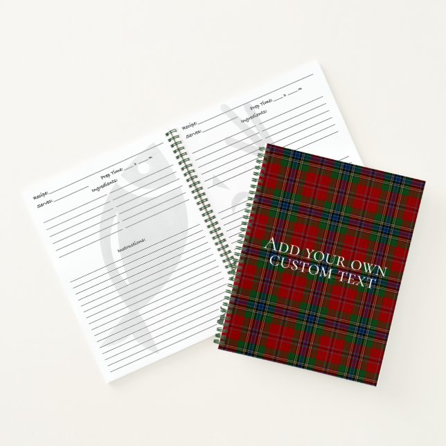 Maclean Tartan Scottish Modern MacLean von Duart Notizbuch (Innenseite)