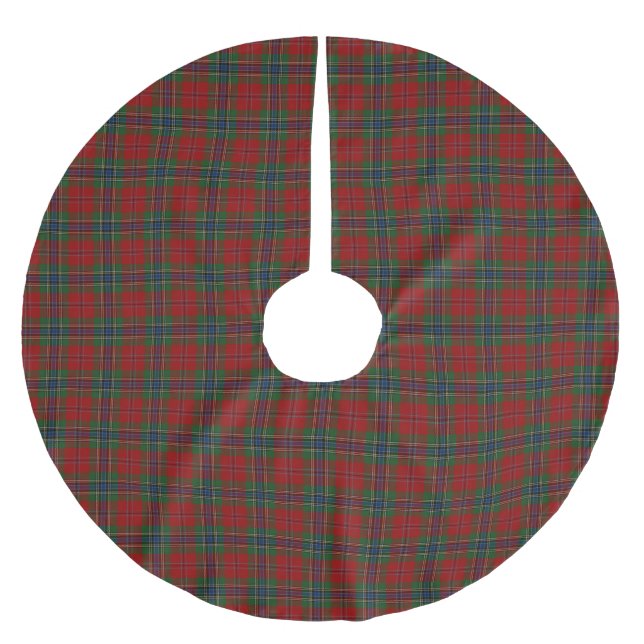 Maclean Tartan Scottish Modern MacLean von Duart Polyester Weihnachtsbaumdecke (Vorderseite)