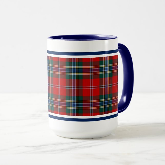 MacLean von Duart Clan Tartan Tasse (VorderseiteRechts)