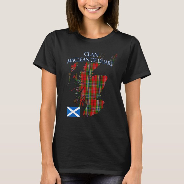 MacLean von Duart Scottish Clan Tartan Scotland T-Shirt (Vorderseite)