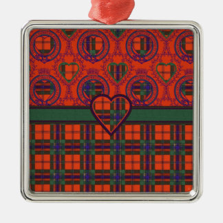 Maclean von Duart Scottish Tartan Silbernes Ornament