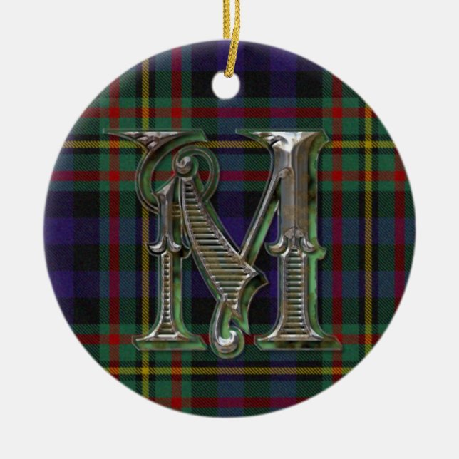 MacLellan Kariert Monogram Ornament (Vorne)