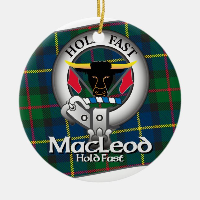 MacLeod Clan Keramik Ornament (Vorne)