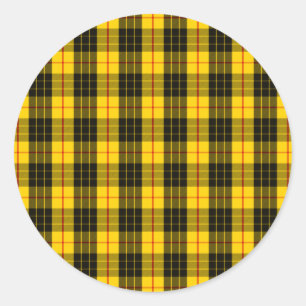 MacLeod-Clan-Tartan Runder Aufkleber