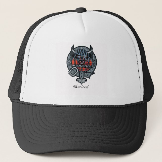 Macleod Clan-Wappen Truckerkappe (Vorderseite)