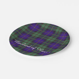 Macleod Harris-Clan karierten schottischen Tartan Pappteller