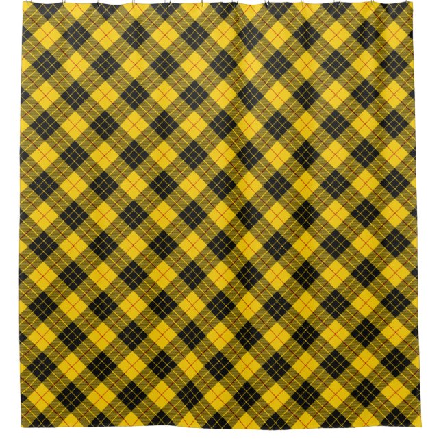 MacLeod Scottish Clan Tartan Kariertes Muster Duschvorhang (Vorderseite)