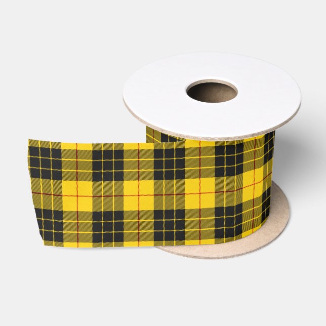 MacLeod Scottish Clan Tartan Kariertes Muster Satinband (Spule)