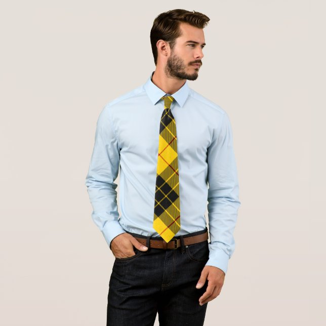 MacLeod Scottish Clan Tartan Plädoyer Pattern Krawatte (Beispiel)