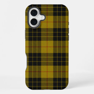 MacLeod-Tartan gelb-schwarzes Karo iPhone 16 Plus Hülle