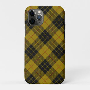 MacLeod-Tartan gelb-schwarzes Plaid Case-Mate iPhone Hülle