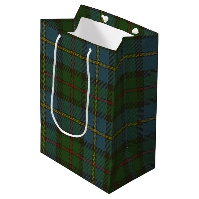 MacLeod Tartan Mittlere Geschenktüte (Vorderseite Schrägansicht)