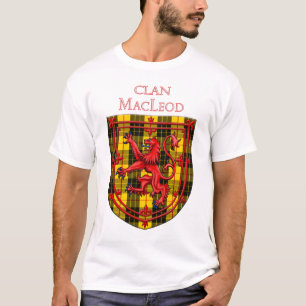 MacLeod Tartan Scottish Kariert Lion Rampant T-Shirt