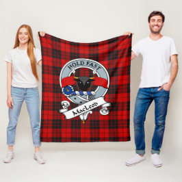 MacLeod von Raasay Clan Abzeichen Tartan Kariert Fleecedecke