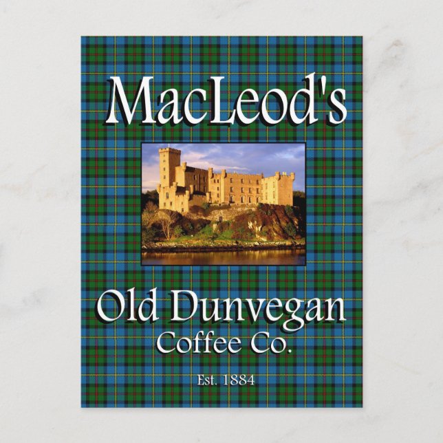 MacLeod's Old Dunvegan Coffee Co. Postkarte (Vorderseite)