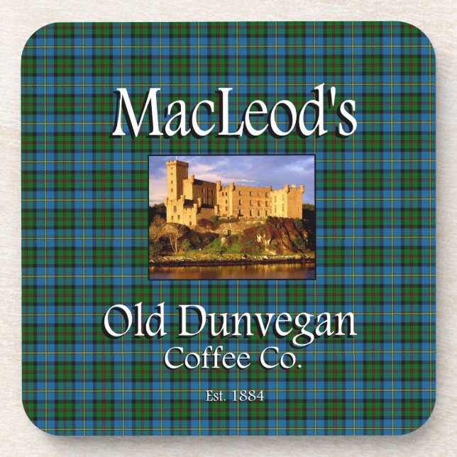 MacLeods Old Dunvegan Coffee Co. Untersetzer Set (Vorderseite)