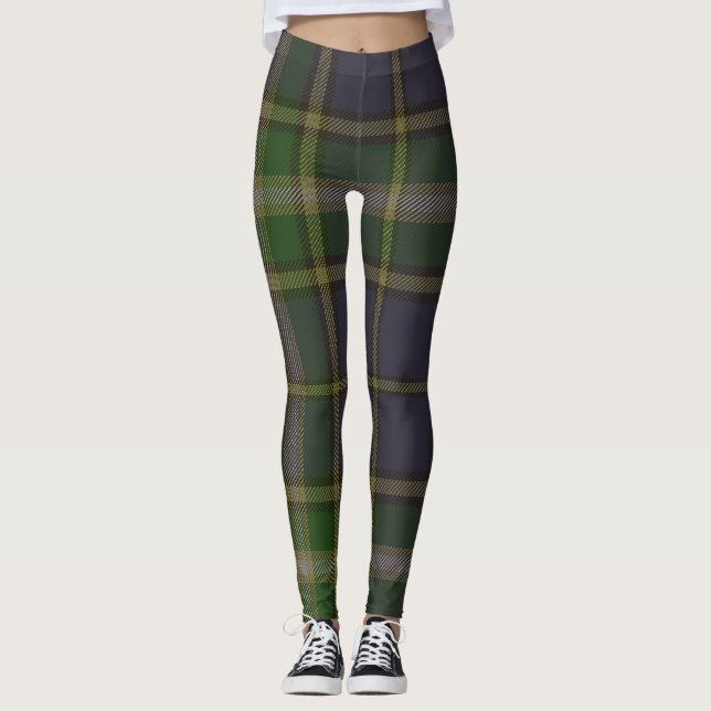 MacManus Tartan Clan Kariert Leggings (Vorderseite)