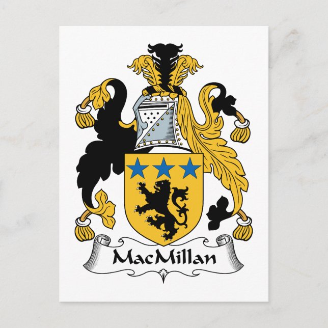 MacMillan-Familienwappen Postkarte (Vorderseite)