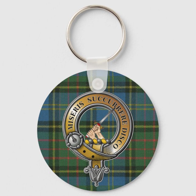 MacMillan Tartan & Abzeichen Schlüsselanhänger (Vorderseite)