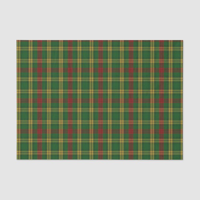 MacMillan Tartan Kariertes Tissue Paper Seidenpapier (Vorderseite)