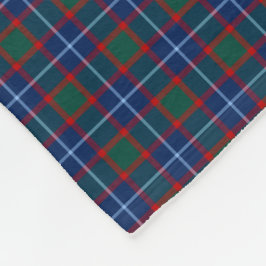MacNab Clan Bright Blue, Green und Red Tartan Fleecedecke