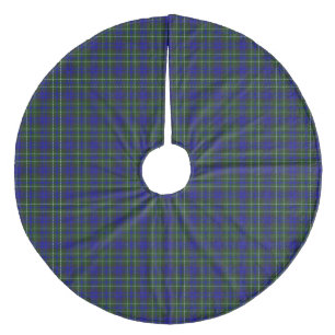 Macneil Colonsay tartan blue green kariert Fleece Weihnachtsbaumdecke