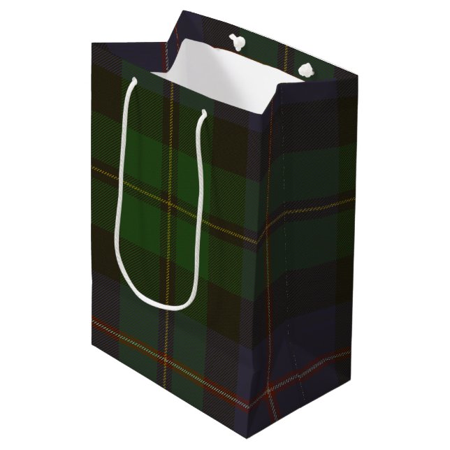 MacNeil Tartan Mittlere Geschenktüte (Vorderseite Schrägansicht)