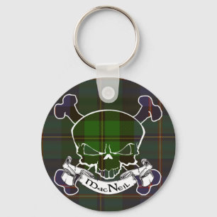 MacNeil Tartan Skull Schlüsselanhänger