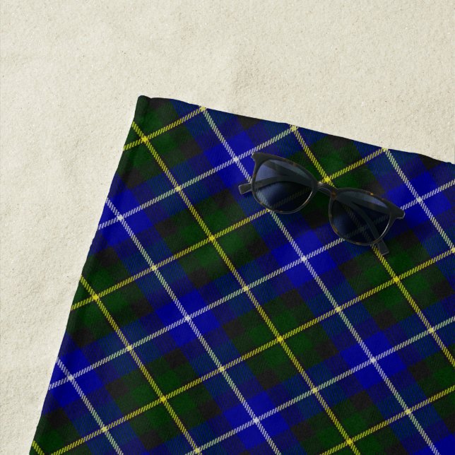 Macneil von Barra tartan blau kariert Strandtuch (Beispiel)