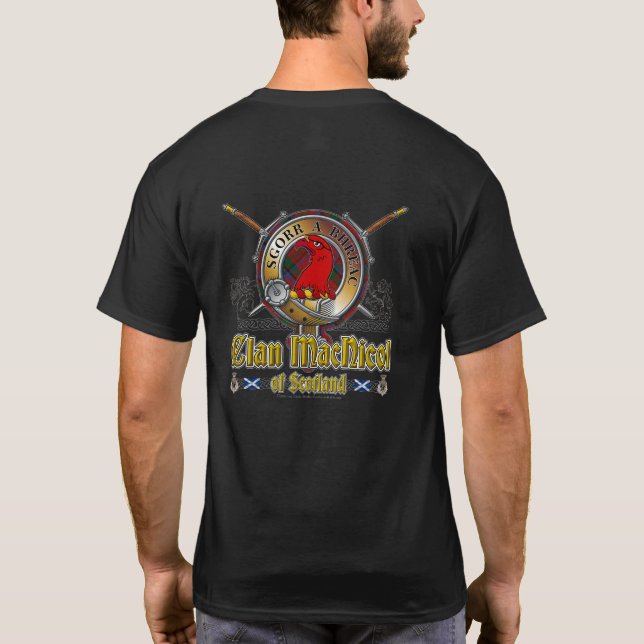MacNicol Clan Abzeichen T-Shirt (Rückseite)