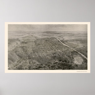 Macon, GA Panoramakarte - 1912 Poster