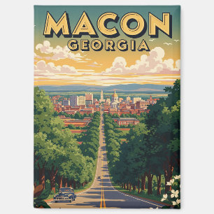 Macon Georgia Reise Magnet