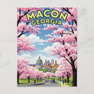 Macon Georgia Travel Postkarte