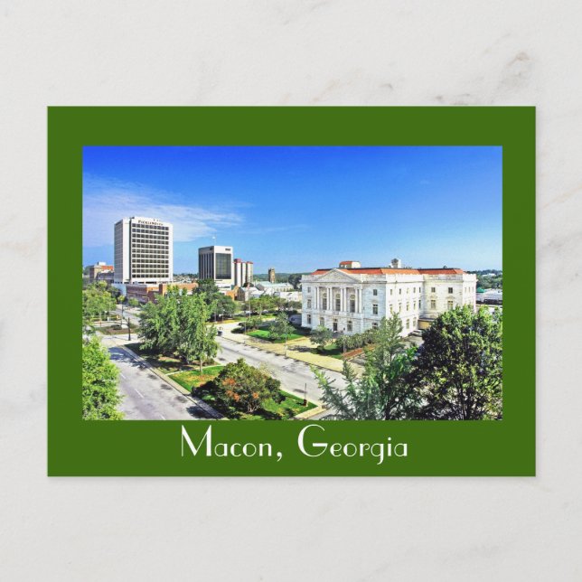 Macon, Georgien, USA Postkarte (Vorderseite)
