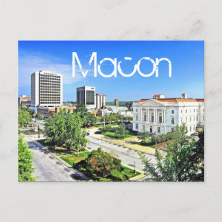 Macon, Georgien, USA Postkarte