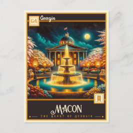 Macon, Georgien | VINTAG Postkarte